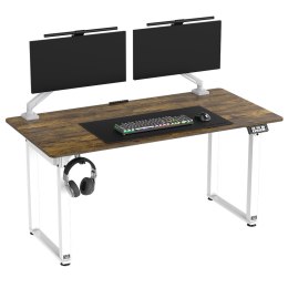 ULTRADESK UPLIFT Biurko z elektryczną regulacją wysokości z podkładką pod mysz XXL 160x75 cm, brązowy