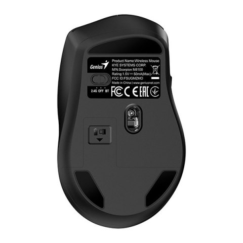 Genius GX Gaming Scorpion M8100 Mysz bezprzewodowa, czarna, 3200DPI