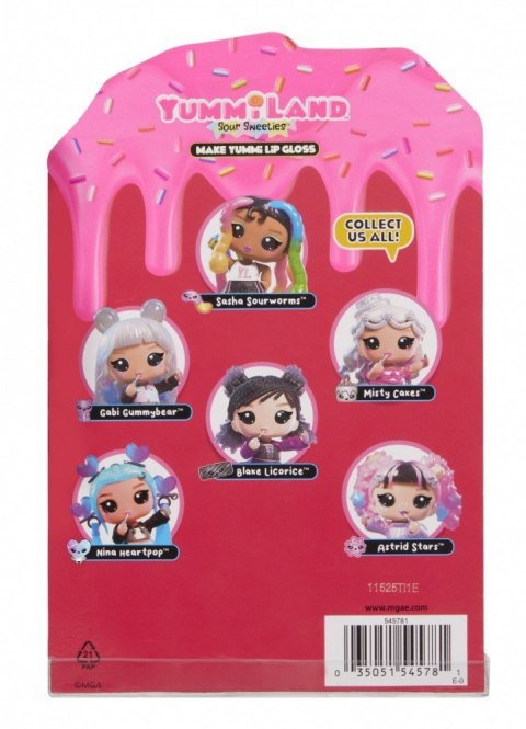 Lalka Yummiland Lip Gloss Sour, Sasha Sourworms