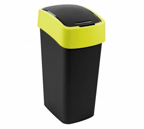 CURVER KOSZ NA ŚMIECI "FLIP BIN" 45L /CZARNY/ ŻÓŁTY