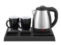 Czajnik hotelowy 1.2l inox&tacka powitalna AD1354