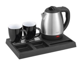 Czajnik hotelowy 1.2l inox&tacka powitalna AD1354