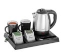 Czajnik hotelowy 1.2l inox&tacka powitalna AD1354