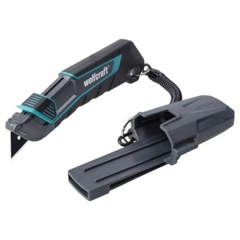 NÓŻ Z OSTRZEM TRAPEZOWYM PRO SAFETY + FUTERAŁ