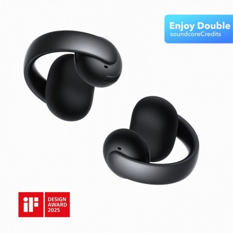 Słuchawki Soundcore AeroClip Bluetooth czarne