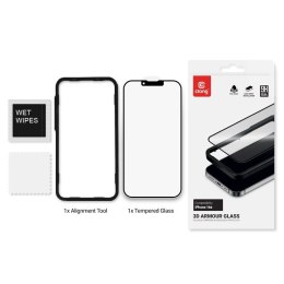 Szkło hartowane 3D Armour Glass - iPhone 16e / iPhone 14 / iPhone 13 / iPhone 13 Pro + ramka instalacyjna