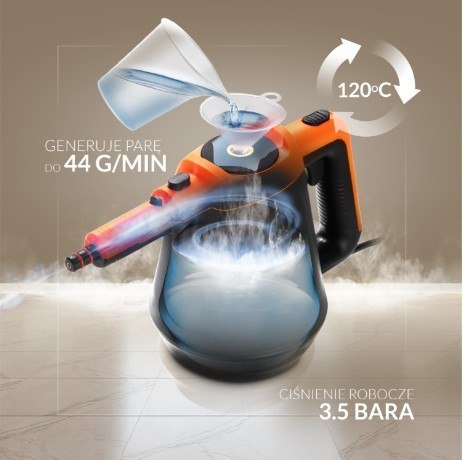 Czyścik parowy z zestawem końcówek AD 7038bo