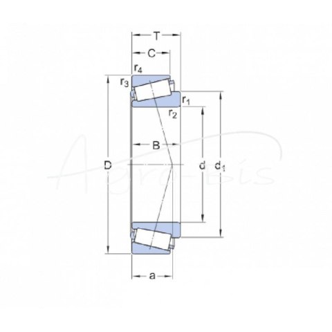 Łożysko stożkowe 32064 KOYO