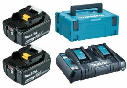 MAKITA ZESTAW ZASILAJĄCY 18V (BL1860Bx2+DC18RD)