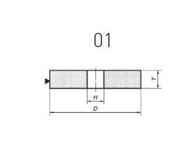 NORTON ŚCIERNICA-01 350mm x 40mm x 127mm 8L10A606K8VS3