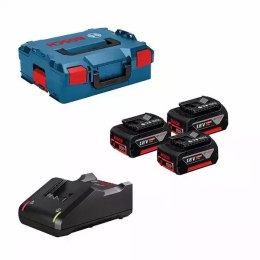 BOSCH AKUMULATOR 18V 5,0Ah 3szt. +ŁADOWARKA GAL 18V-40 LB