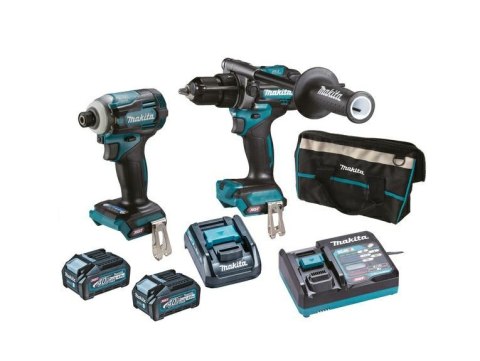 MAKITA ZESTAW COMBO 40Vmax XGT (TD001G+HP001G) 2x4,0Ah +ADP010 +TORBA