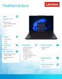 Laptop ThinkPad L14 AMD G6 21S8002UPB W11Pro 7 PRO 250/16GB/512GB/INT/14.0 WUXGA/1YR Premier Support + 3YRS OS + Co2 Offset