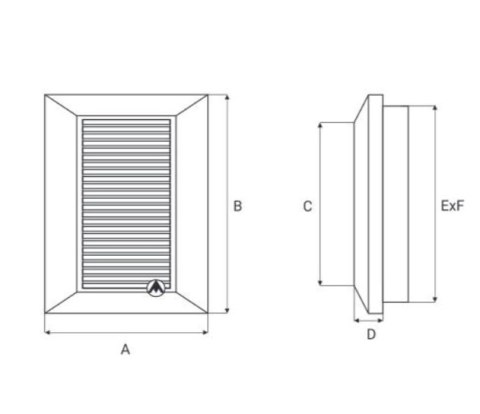KRATKA WENTYLACYJNA DUO SMART 135 FI 125