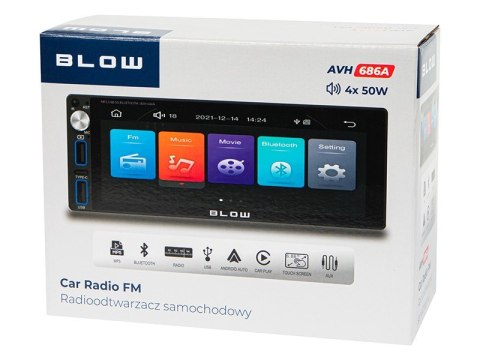 Radio samochodowe AVH-686A 1DIN 7 cali RDS MP3/USB/micro SD/BLUETOOTH