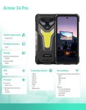 Smartfon Armor 34 Pro 5G 16/512GB IP69K Czarny