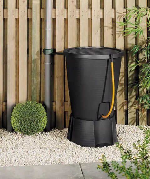 KETER ZBIORNIK NA DESZCZÓWKĘ INDIGO WATER BUTT + BASE GRAFIT 200 L