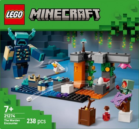 Klocki Minecraft 21274 Spotkanie ze strażnikiem