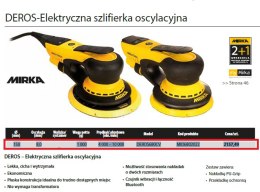 MIRKA DEROS 680CV SZLIF. MIMOŚRODOWA 150 8.0 230W