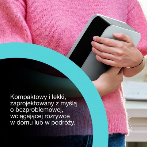 Projektor mini laser EF-61W FHD/700L/5m:1/1.6kg biały