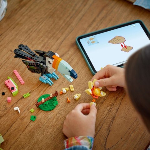 Klocki Creator 31173 Dzikie zwierzęta: Tropikalny tukan