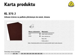 K.PŁÓTNO ARK. P 60 KL375J /50szt.