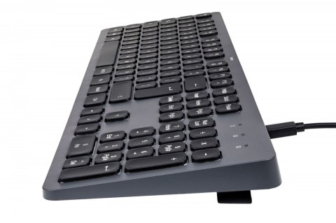 Klawiatura CK-400 przewodowa Czarno-szara