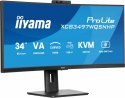 Monitor 34 cale XCB3497WQSNPH-B1,VA,UWQHD,1500R,USB-C Dock 95W, RJ45, KVM,2x5W, kamera 5MP, /5y/