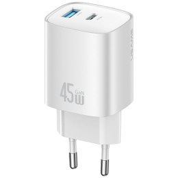 Ładowarka sieciowa T66 45W GaN CC290 USB-A + USB-C Fast charge