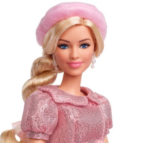 Lalka Barbie Movie Margot Robbie jako Barbie różowy beret