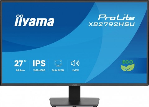 Monitor 27 cali X2792HSU-B1 IPS,FHD,HDMI,DP,120Hz,350cd,4ms, cienkie ramki, 1500:1, ErP B, USB HUBx2