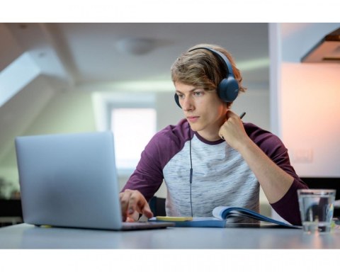 Słuchawki HA-S33UC niebieskie