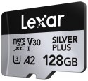Karta pamięci microSD 128GB C10 A2 U3 V30 205/150MB/s Silver Plus