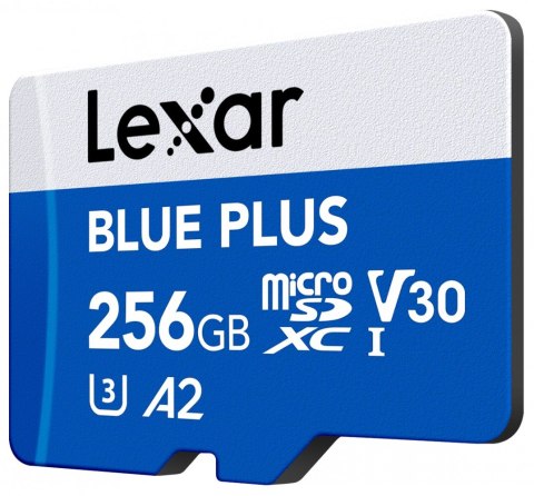 Karta pamięci microSD 256GB C10 A2 U3 V30 170MB/s Blue Plus
