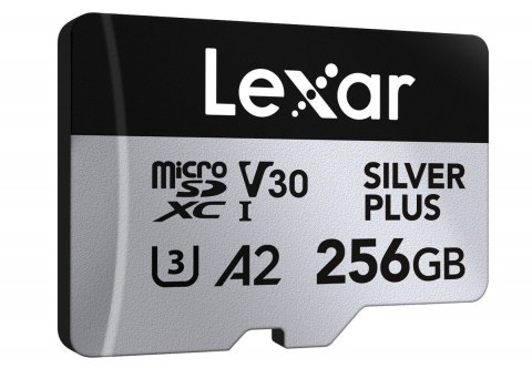 Karta pamięci microSD 256GB C10 A2 U3 V30 205/150MB/s Silver Plus