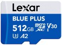 Karta pamięci microSD 512GB C10 A2 U3 V30 170MB/s Blue Plus
