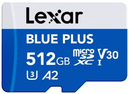 Karta pamięci microSD 512GB C10 A2 U3 V30 170MB/s Blue Plus