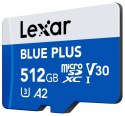 Karta pamięci microSD 512GB C10 A2 U3 V30 170MB/s Blue Plus