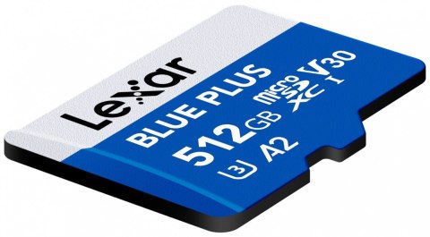 Karta pamięci microSD 512GB C10 A2 U3 V30 170MB/s Blue Plus