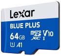 Karta pamięci microSD 64GB C10 A1 U3 V10 100MB/s Blue Plus