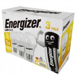 ENERGIZER ŻARÓWKA BULB 11W / 75W E27 1055LM BARWA CIEPŁA 3szt