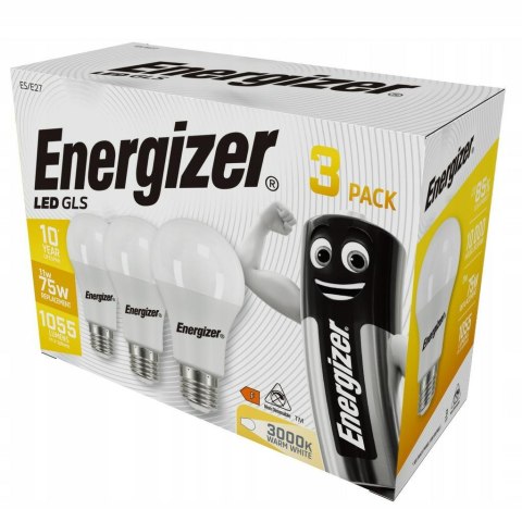 ENERGIZER ŻARÓWKA BULB 11W / 75W E27 1055LM BARWA NEUTRALNA 3szt.