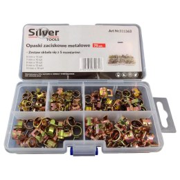 OBEJMY OPASKI METALOWE 75szt. SILVER