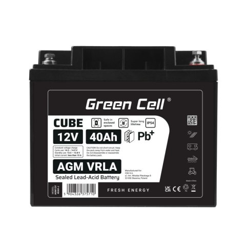 Akumulator AGM VRLA 12V 40Ah IP54