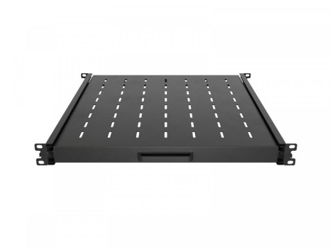 Półka wysuwana do szaf rack 19 cali 500mm czarna