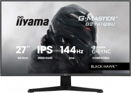 Monitor 27 cali G2741QSU-B1 IPS,QHD,144Hz,1ms,2xUSB Adaptive G-SYNC,HDMI,DP,350cd,