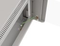 Szafa instalacyjna rack wisząca 19" 6U 540x350 szara drzwi przeszklone ( flat pack)