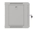 Szafa instalacyjna rack wisząca 19" 6U 540x350 szara drzwi przeszklone ( flat pack)