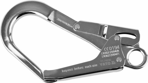 YATO KARABINCZYK DO SZELEK BEZPIECZEŃSTWASTALOWY ROZWACIE 54mm