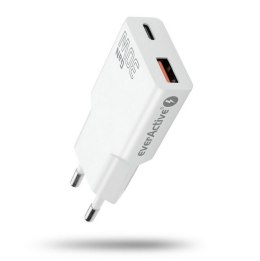Ładowarka sieciowa SUPER SLIM QC 3.0 30W 1XUSB 1XUSB-C biała SC-380Q